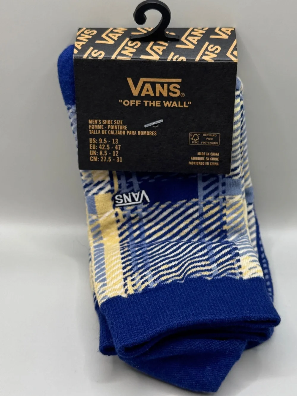 VANS Classic Flat Knit Crew Blue Depths Sock